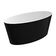 OMNIRES - baignoire îlot OMNIRES ROMA M+  159X72 CM  couleur : blanc  finition : brillant - vignette