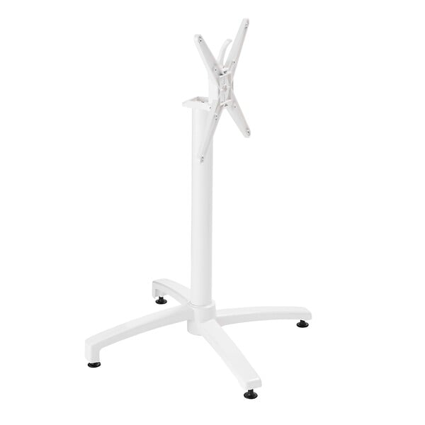 OVIALA - Pied de table avec système inclinable en aluminium blanc Klipo - Klipo - large