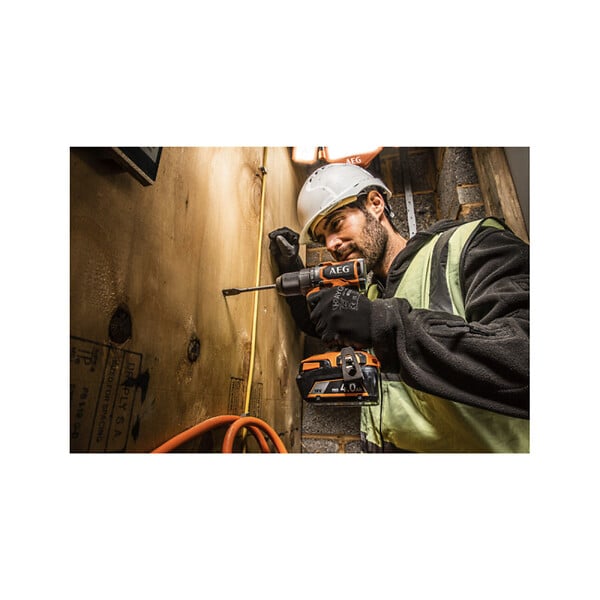 AEG - Perceuse-visseuse à percussion AEG 18V Brushless - Batteries 4,0Ah et 2.0Ah - Chargeur - BSB18SBL2-X02 - large