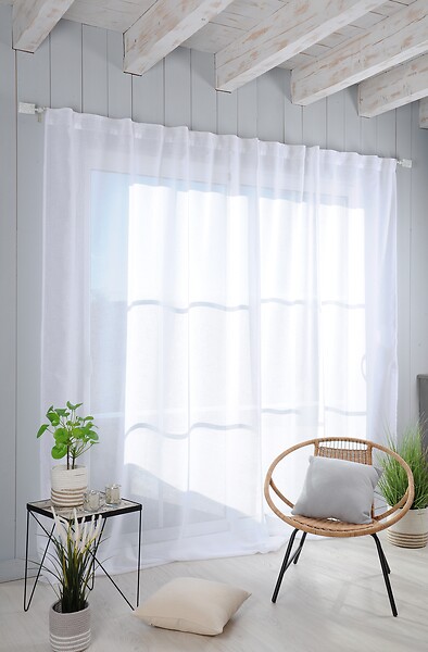 LOVELY - Madrid voile 290x260 blanc - large