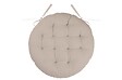 LOVELY - Duo galette ronde 38cm ecru/lin - vignette
