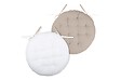 LOVELY - Duo galette ronde 38cm ecru/lin - vignette