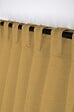 LOVELY - Voile effet lin Madrid - Curry - 140x260cm - vignette