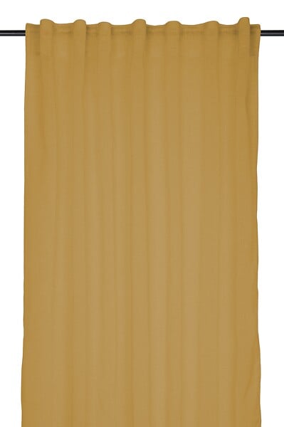 LOVELY - Voile effet lin Madrid - Curry - 140x260cm - large