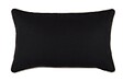 LOVELY - Duo coussin décoratif 30x50 noir/lin - vignette