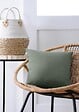 LOVELY - Duo coussin uni 40x40 vert - vignette
