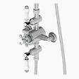 ROGIER & MOTHES - Ensemble de douche thermostatique rétro HELEN 2 sorties - vignette