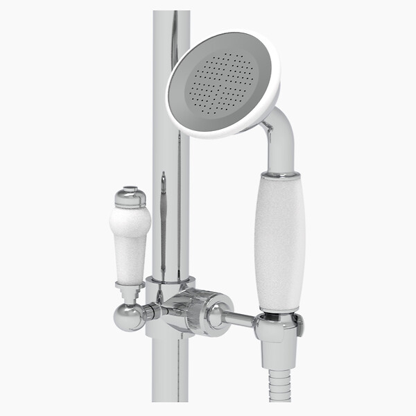 ROGIER & MOTHES - Ensemble de douche thermostatique rétro HELEN 2 sorties - large