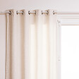 ATMOSPHERA - Rideau à œillets Tissu Blanc à bouclettes 140 x 260 cm - vignette