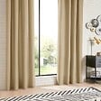 ATMOSPHERA - Rideau à œillets en Coton Beige Lin 135 x 240 cm - vignette