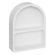 ATMOSPHERA - Étagère murale en Bois Blanc 2 niveaux 35 x 45 cm - vignette