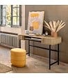 ATMOSPHERA - Bureau 2 portes en Bois et pieds en Acier - vignette