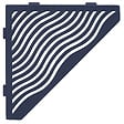 U-TILE - Tablette d'angle douche  Gris ardoise Aqua - 5 côtés - vignette