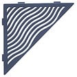 U-TILE - Tablette d'angle douche  Gris ardoise Aqua - triangle - vignette