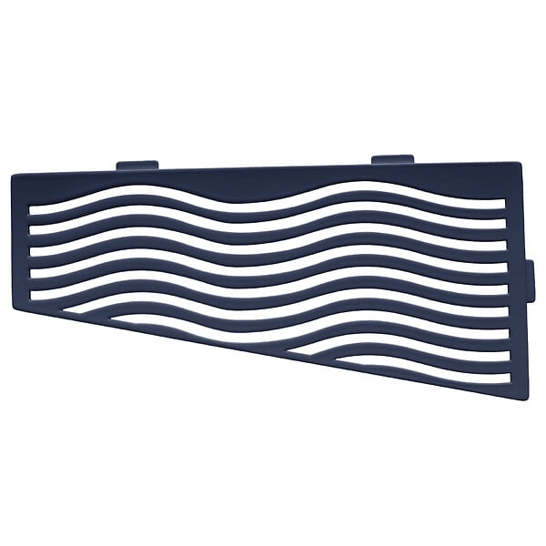 U-TILE - Tablette d'angle douche  Gris ardoise Aqua - rectangle - large