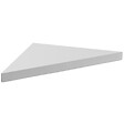 U-TILE - Banc d'angle pour douche en solid surface lisse 53 x 53 x 8 cm - coloris blanc - vignette