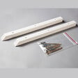U-TILE - Banc d'angle pour douche en solid surface lisse 53 x 53 x 8 cm - coloris blanc - vignette