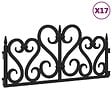 VIDAXL - vidaXL Bordures de pelouse 17 pcs Noir 10 m PP - vignette