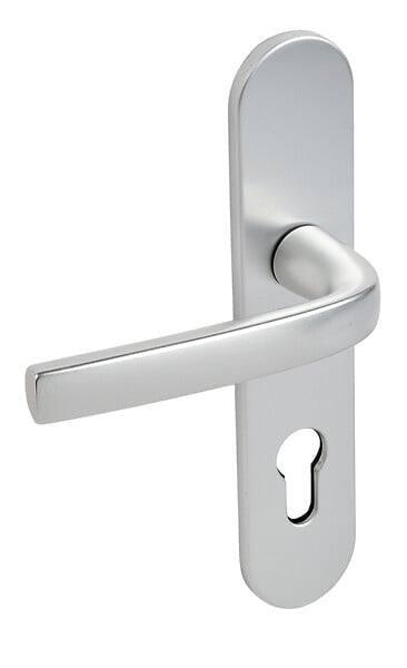 VACHETTE - Ensemble sur plaques Logio entraxe 195mm type CLE I finition argent - VACHETTE - 200666 - large