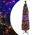 VIDAXL - vidaXL Arbre de Noël artificiel mince et support 150 cm fibre optique - vignette