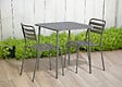 Table de jardin acier Honfleur – Vert – L.70xP.70xH.72cm - vignette