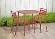 Table de jardin Honfleur - Acier - Terracotta - 4 personnes - vignette