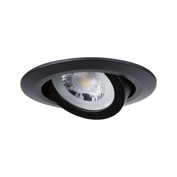 PAULMANN - Kit 3 spots LED encastrés orientables noir mat 3000K - large