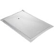 U-TILE - Receveur de douche blanc 140 x 90 cm ultra léger en résine aspect ardoise - grille carrée - vignette