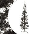 VIDAXL - vidaXL Sapin de Noël étroit Noir 180 cm - vignette