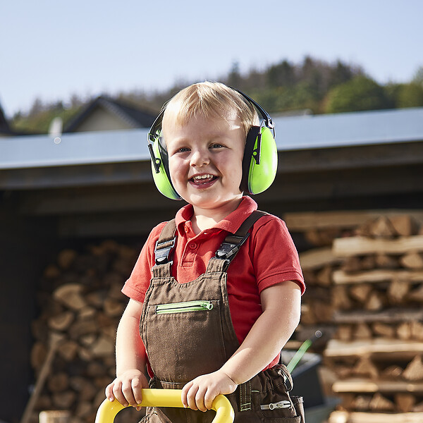 WOLFCRAFT - Casque antibruit enfant - Néoprène - Vert - 27 dB - large