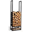 COOK KING - Porte bûches rectangulaire ATOS en acier noir 120x40x20cm - vignette
