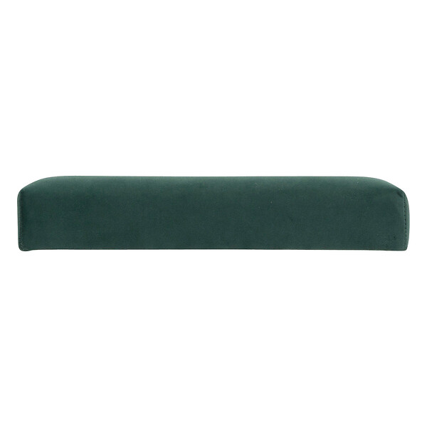 ATMOSPHERA - 2 en 1 Pouf pliant et coffre de rangement Velours Vert cèdre 38 x 38 cm - large