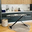 KITCHEN MOVE - Table à repasser avec repose fer TIFFANY 130x47cm - vignette