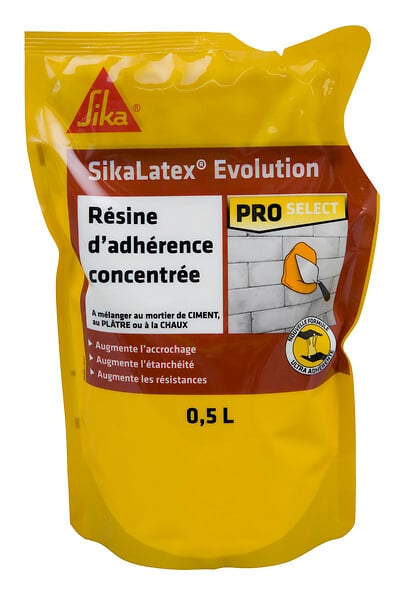 SIKA - Résine adhérence mortier Sikalatex 0.5L - large