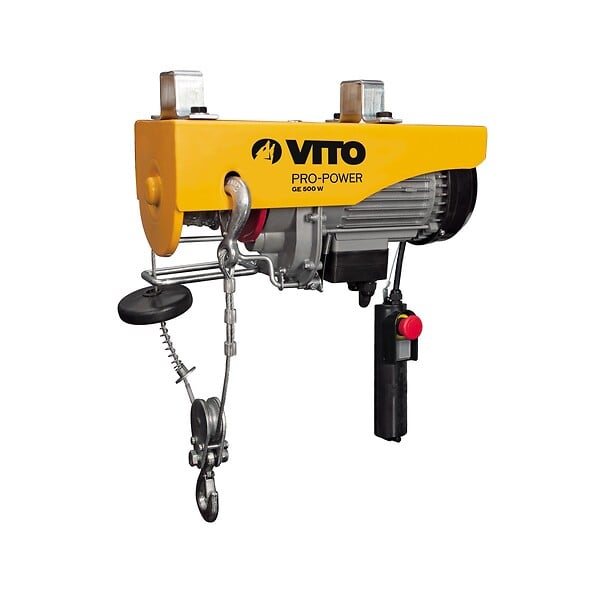 VITO - Palan Electrique à télécommande 500W Charge jusqu'à 200 kg Hauteur de levage 6 et 12 mètres VITO - large