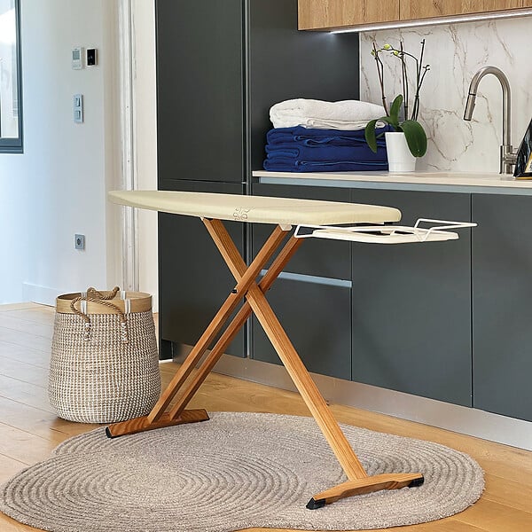 KITCHEN MOVE - Table à repasser avec repose fer TAIGA 130x47cm - large