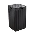TOOMAX - Poubelle de jardin 80 Litres Noire 38 x 38 x H65 cm Couvercle à pression TOOMAX - vignette