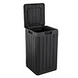 TOOMAX - Poubelle de jardin 80 Litres Noire 38 x 38 x H65 cm Couvercle à pression TOOMAX - vignette