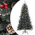 VIDAXL - vidaXL Sapin de Noël artificiel avec support Vert 210 cm PVC - vignette