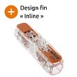 WAGO - Lot de 60 bornes WAGO 221 Inline 2x4mm² à leviers souple & rigide - vignette