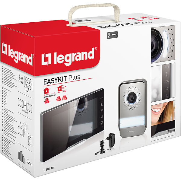 LEGRAND - Kit visiophone Easy Kit Plus - Noir - Écran 7 pouces - large