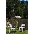 PROGARDEN - Chaise PVC blanche Intérieur/extérieur empilable et démontable 50x51xH82cm PRO - vignette
