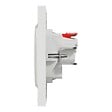 SCHNEIDER ELECTRIC - Prise 2P+T affleurante Odace - Blanc - Plaque et griffes - vignette