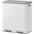 KITCHEN MOVE - Poubelle pédale tri sélectif MAJOR blanc 60L - vignette