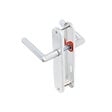 GO/ON - Ensemble poignées de porte aluminium argent 165mm trou serrure - vignette