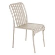OVIALA - Chaise design de terrasse en aluminium taupe - Faro - vignette