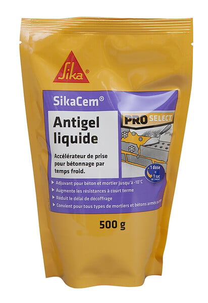 SIKA - Antigel accélérateur de prise liquide - Sikacem - 0,5L - large