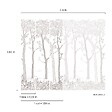 GRANDECO - Murale panoramique Arbres - Noir et blanc - L.159xH.280cm - vignette