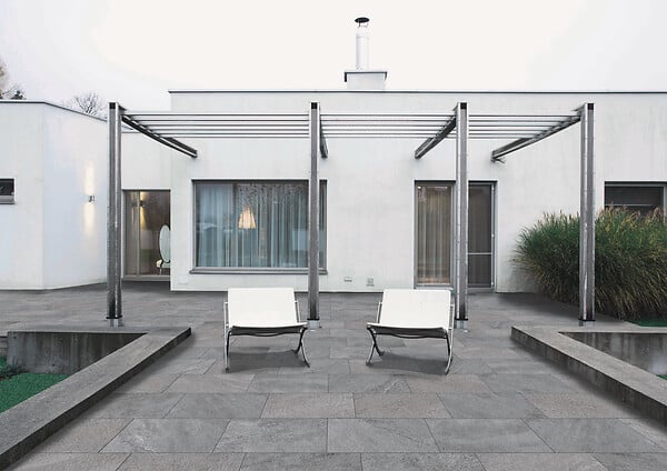 CERAM INDUSTRIE - Carrelage extérieur grès cérame Indiana - Gris - 30x60cm - large
