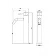 PLANETE BAIN - Mitigeur lavabo haut inox brossé avec bonde H 29.5 cm - Kolibri - vignette